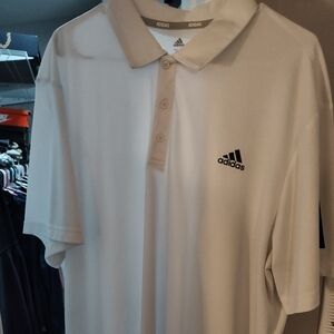 Adidas White Polo Shirt